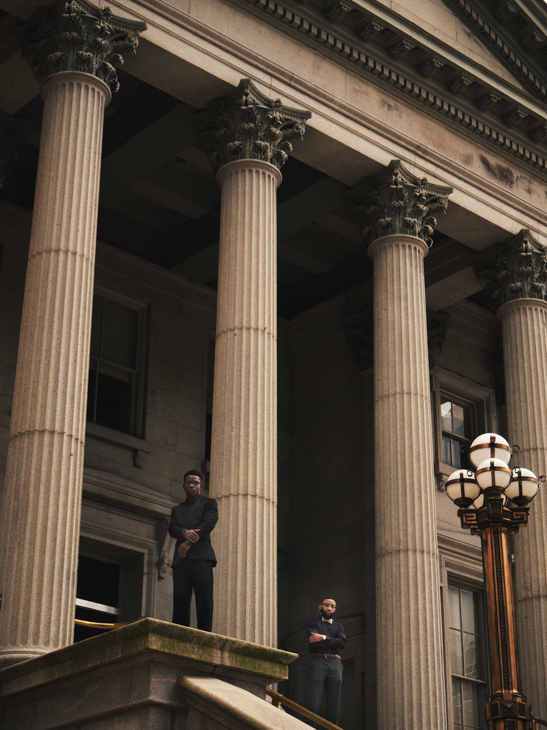 private security guards patrolling a secured government property